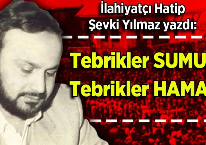 Şevki Yılmaz yazdı: Tebrikler SUMUD! Tebrikler HAMAS!